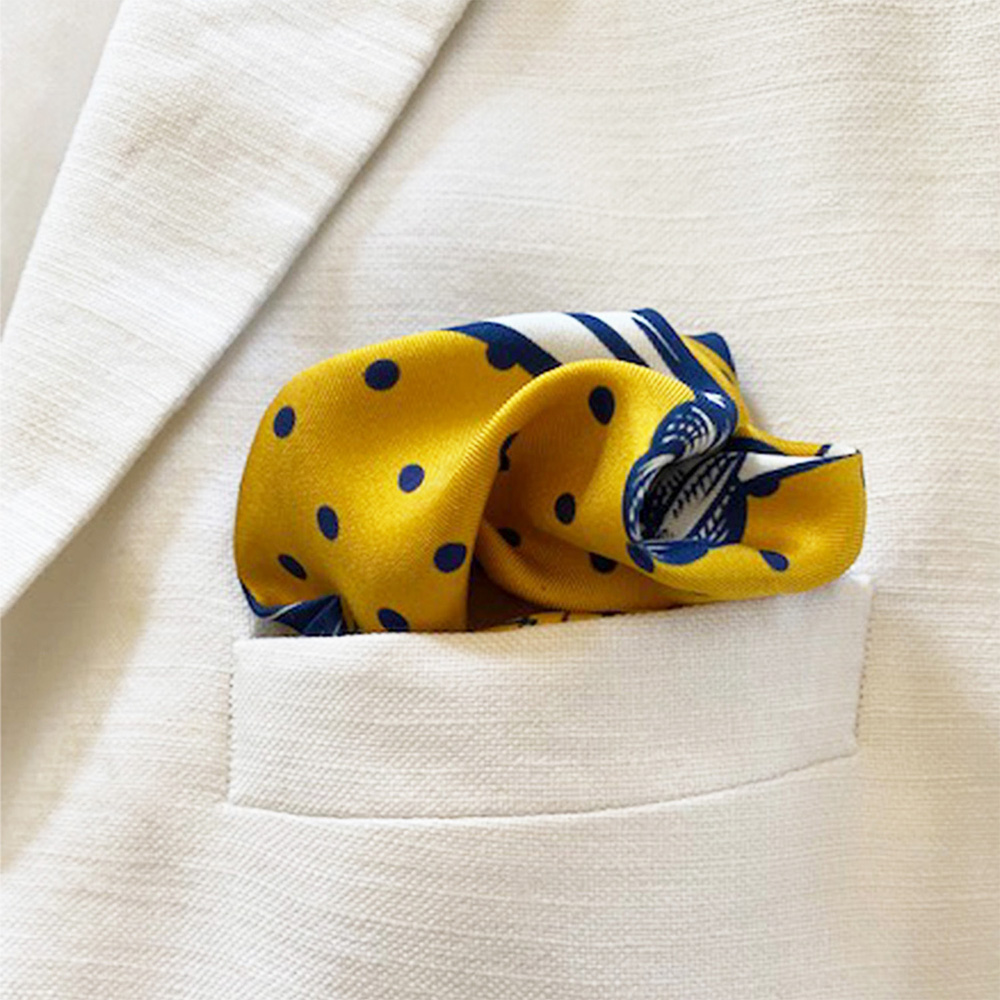 ANCHOR AWEIGH POCKET SQUARE OM 4