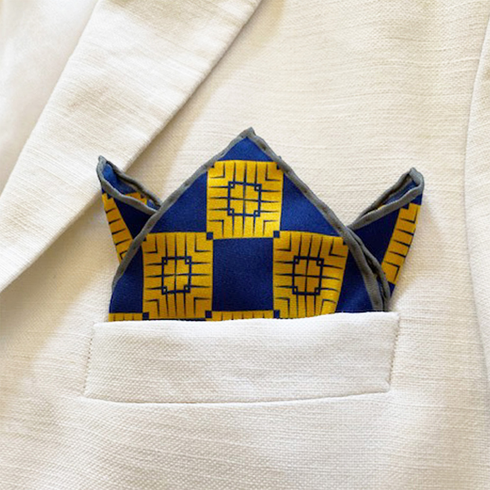 ANCHOR AWEIGH POCKET SQUARE OM 5