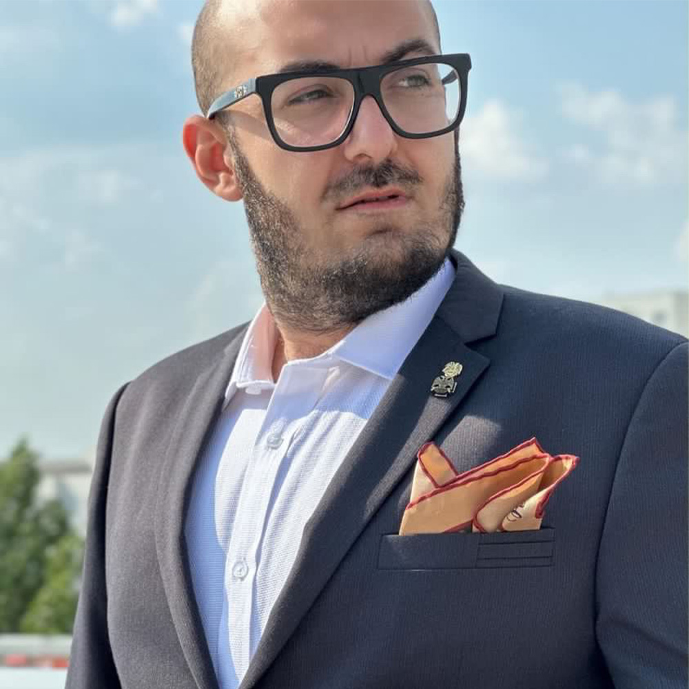 ARLEQUIN POCKET SQUARE OM 1