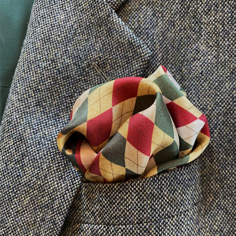 ARLEQUIN POCKET SQUARE OM 3