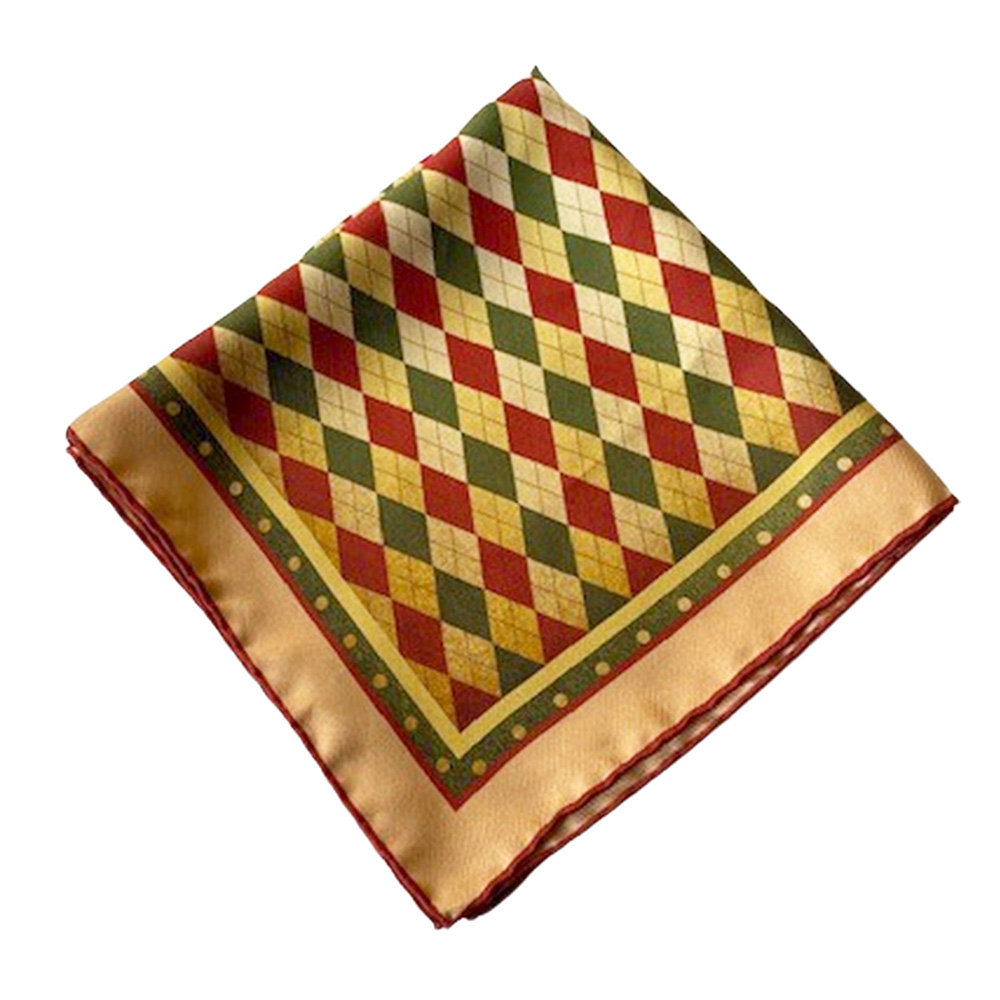 ARLEQUIN POCKET SQUARE OM 6