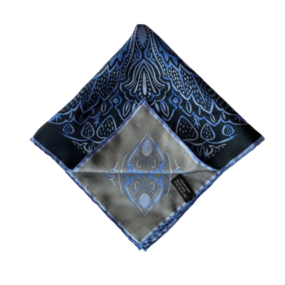 Batistă de rever din mătase naturală Asymmetrical Strawberry