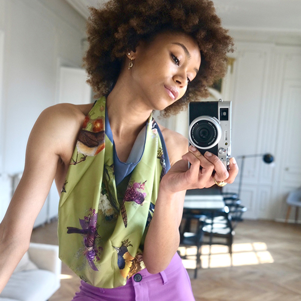 EXOTIC BIRDS SCARF OM 1