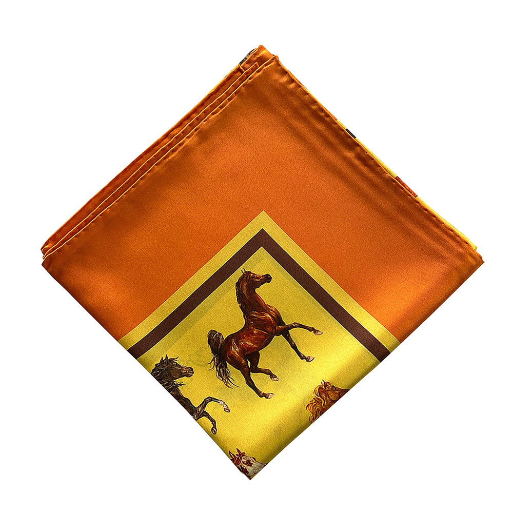 Batistă din mătase naturală – Majestic Horses