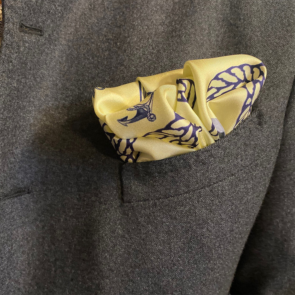 NAUTICAL CHIC IVORY POCKET SQ OM 4