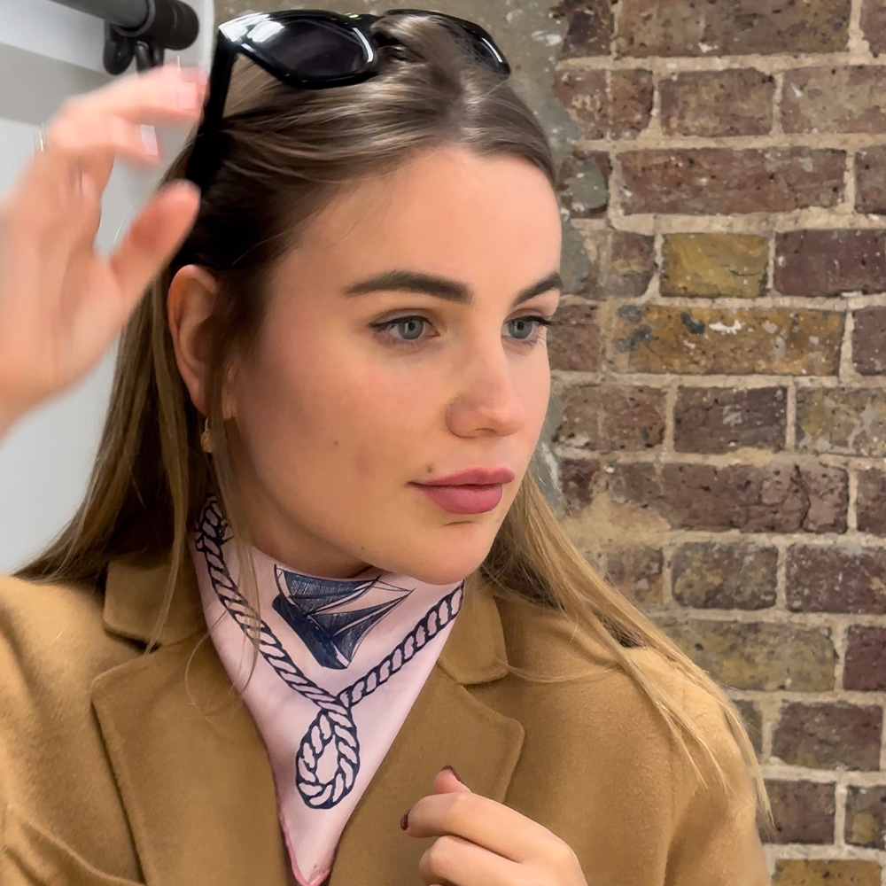 NAUTICAL CHIC ROSE NECKERCHIEF OM 1