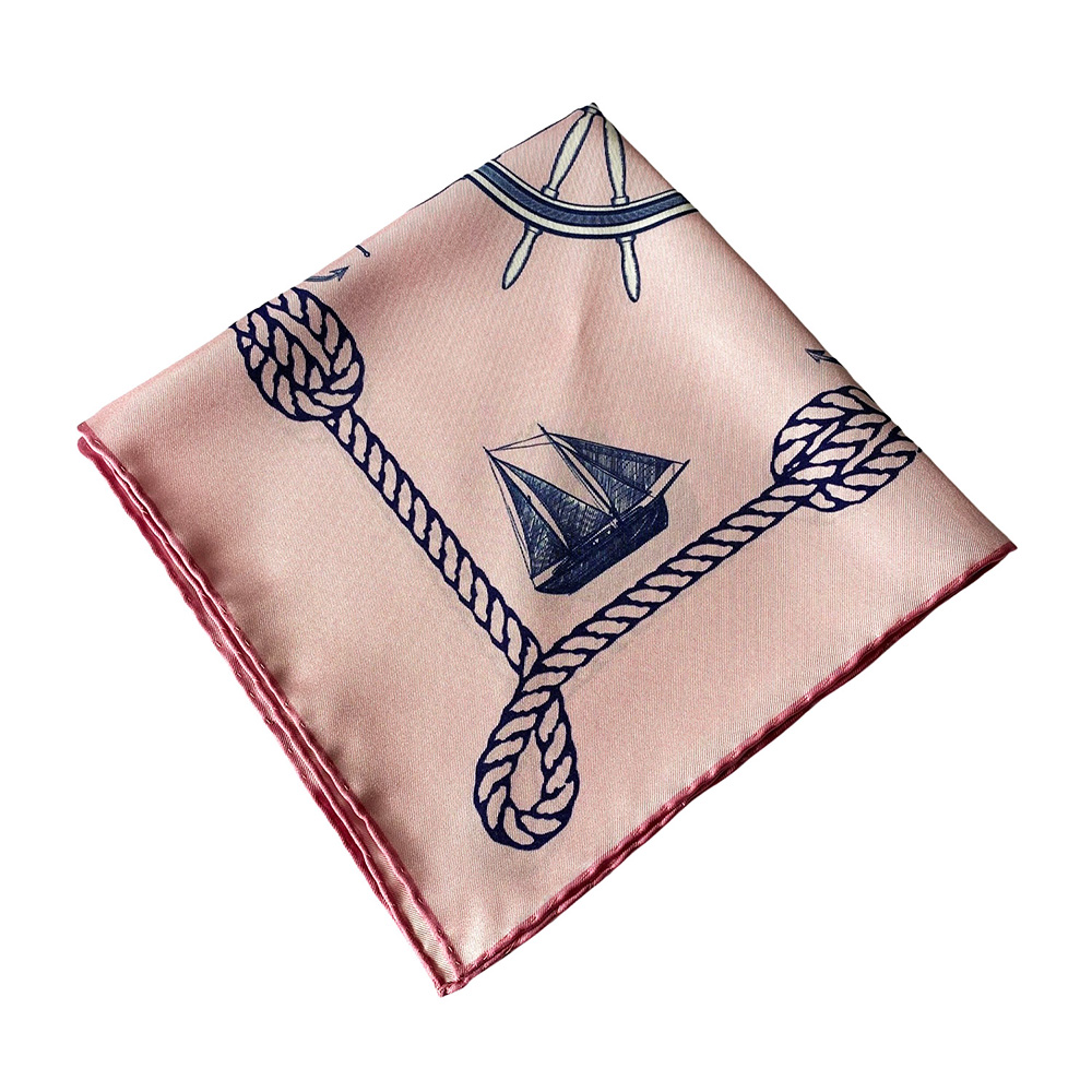 NAUTICAL CHIC ROSE POCKET SQUARE OM 3