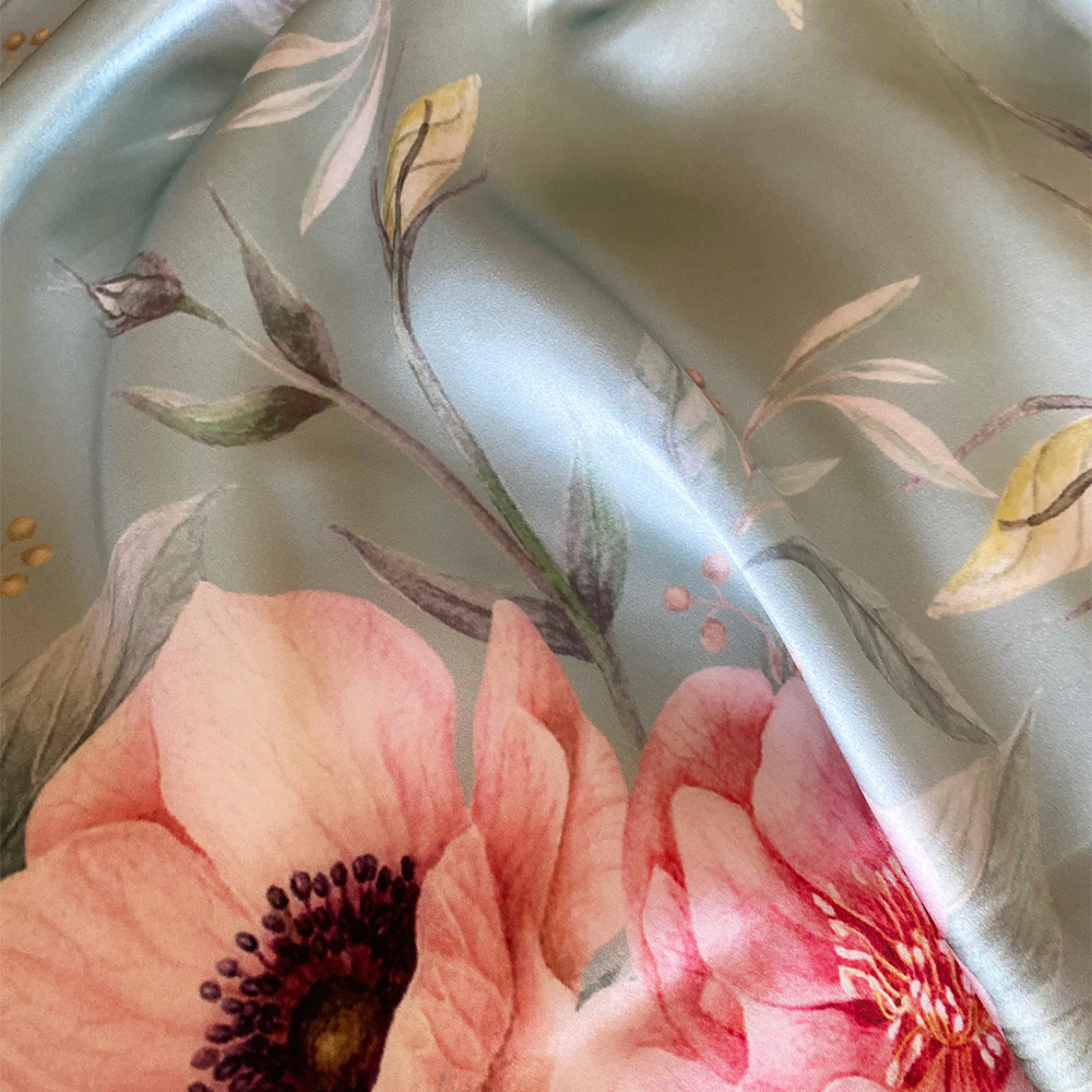 PINK PEONIES SCARF OM 1