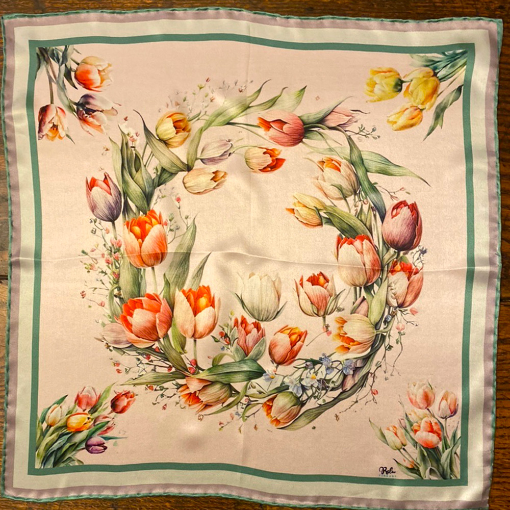 TULIPS POCKET SQUARE OM 3