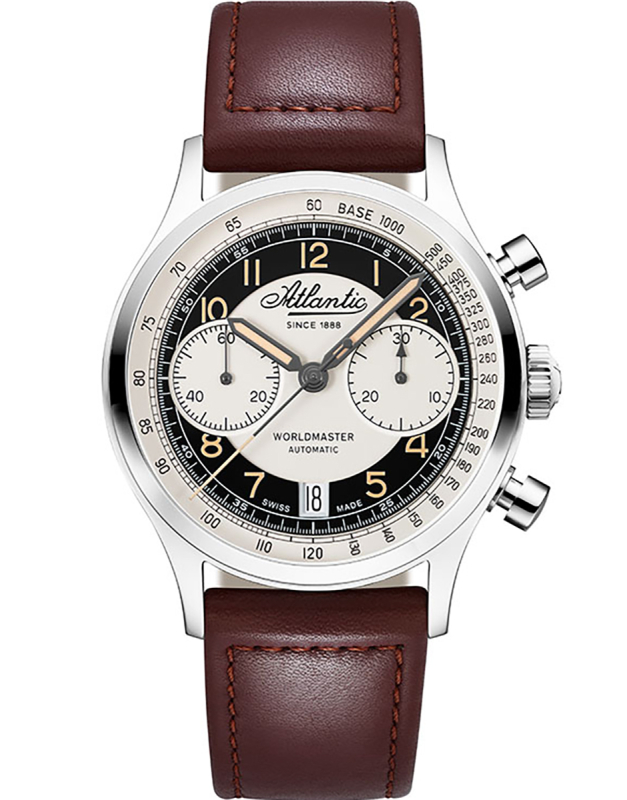 Ceas Atlantic Worldmaster Bicompax Dual Color Automatic