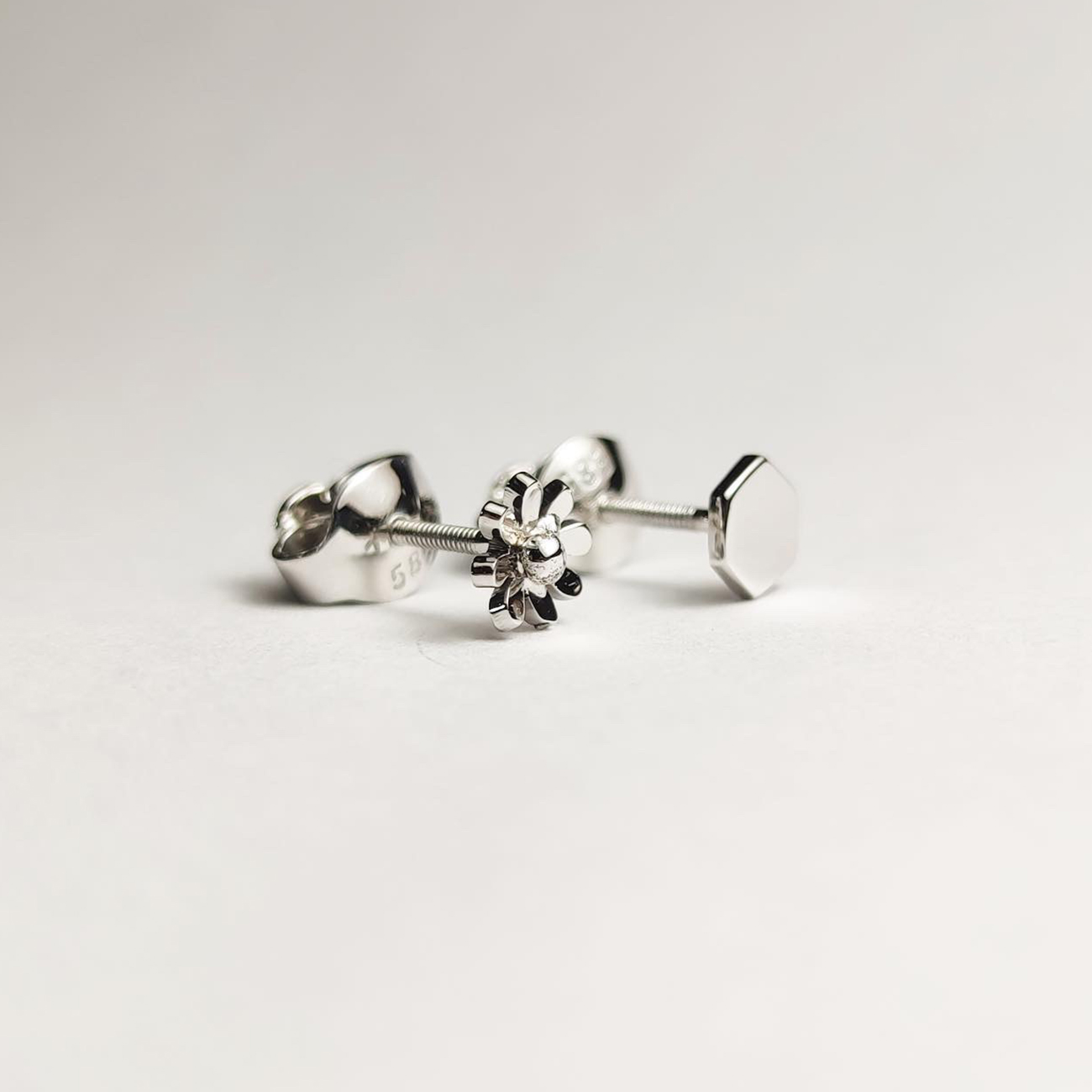 Cercei din aur 14k realizați manual