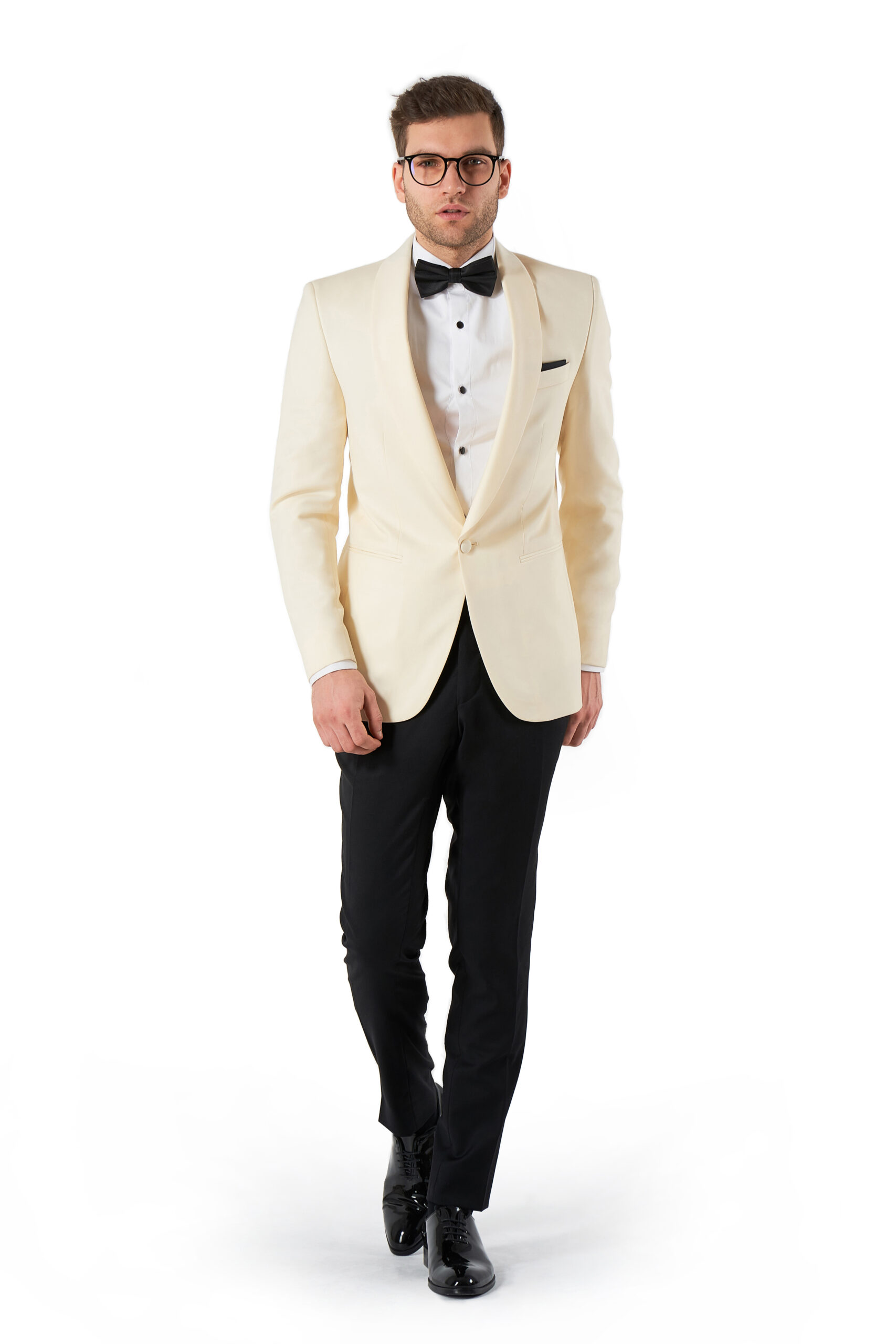 Costum de ceremonie crem “White Gatsby”