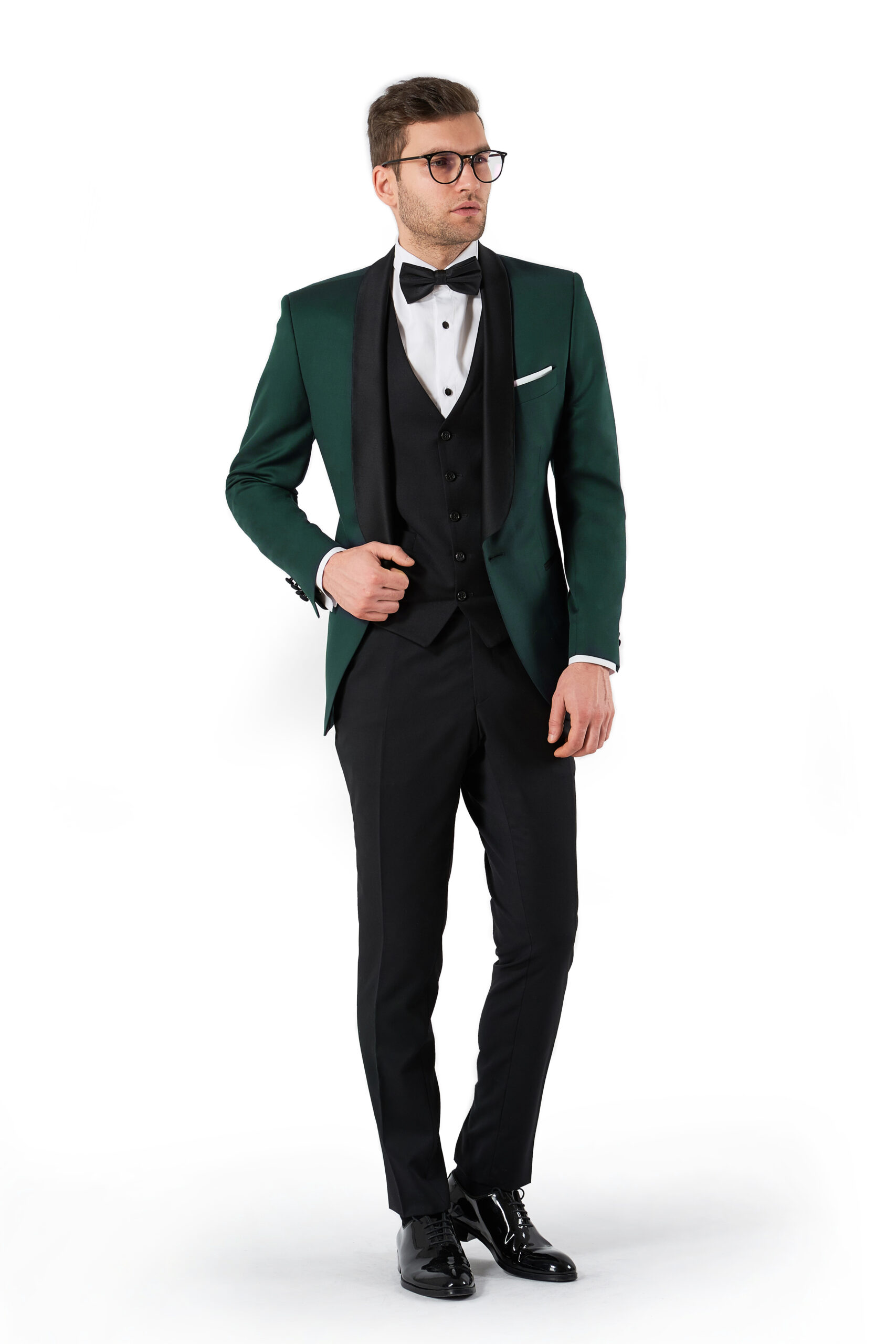 Costum de ceremonie “Emerald Elegance” – Verde Smarald