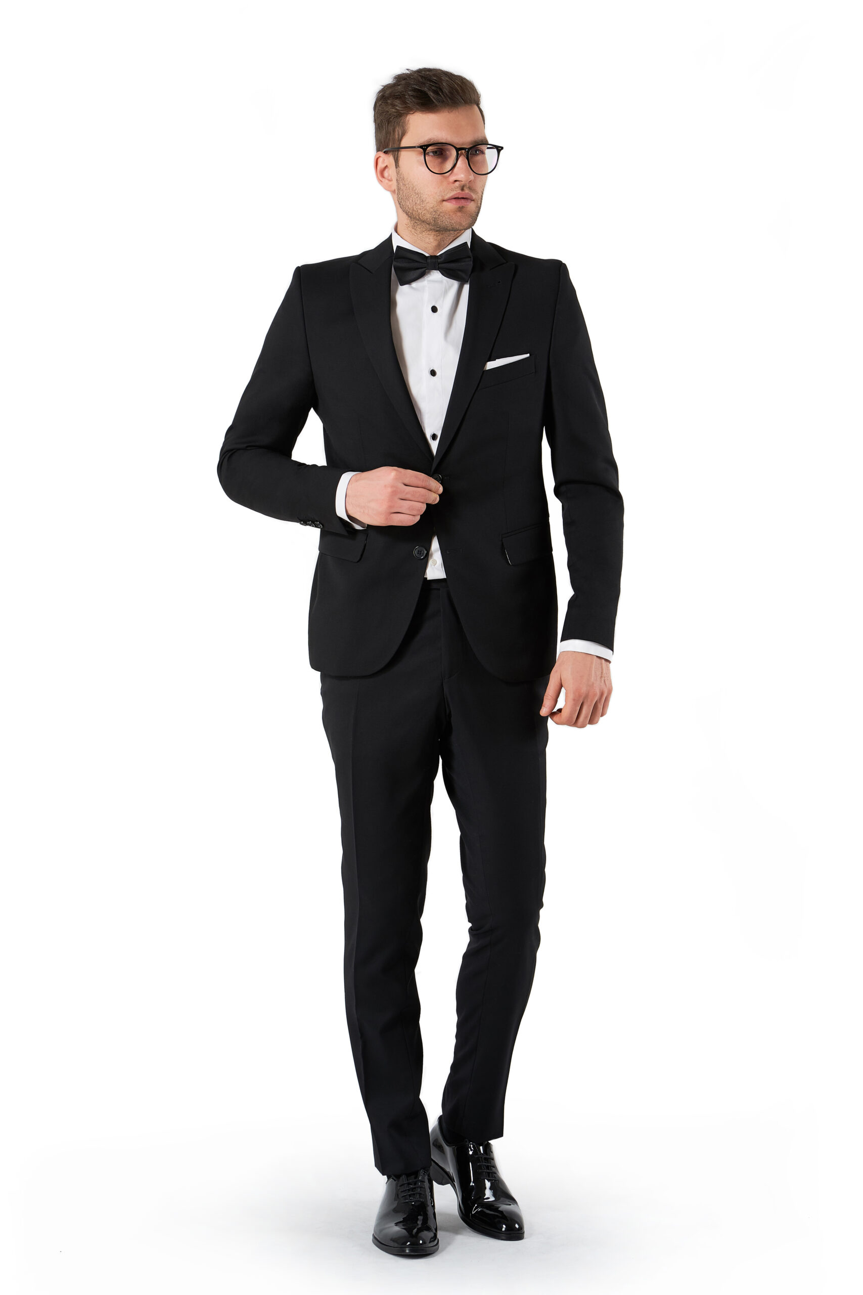 Costum de ceremonie negru "The Black Tie Icon"