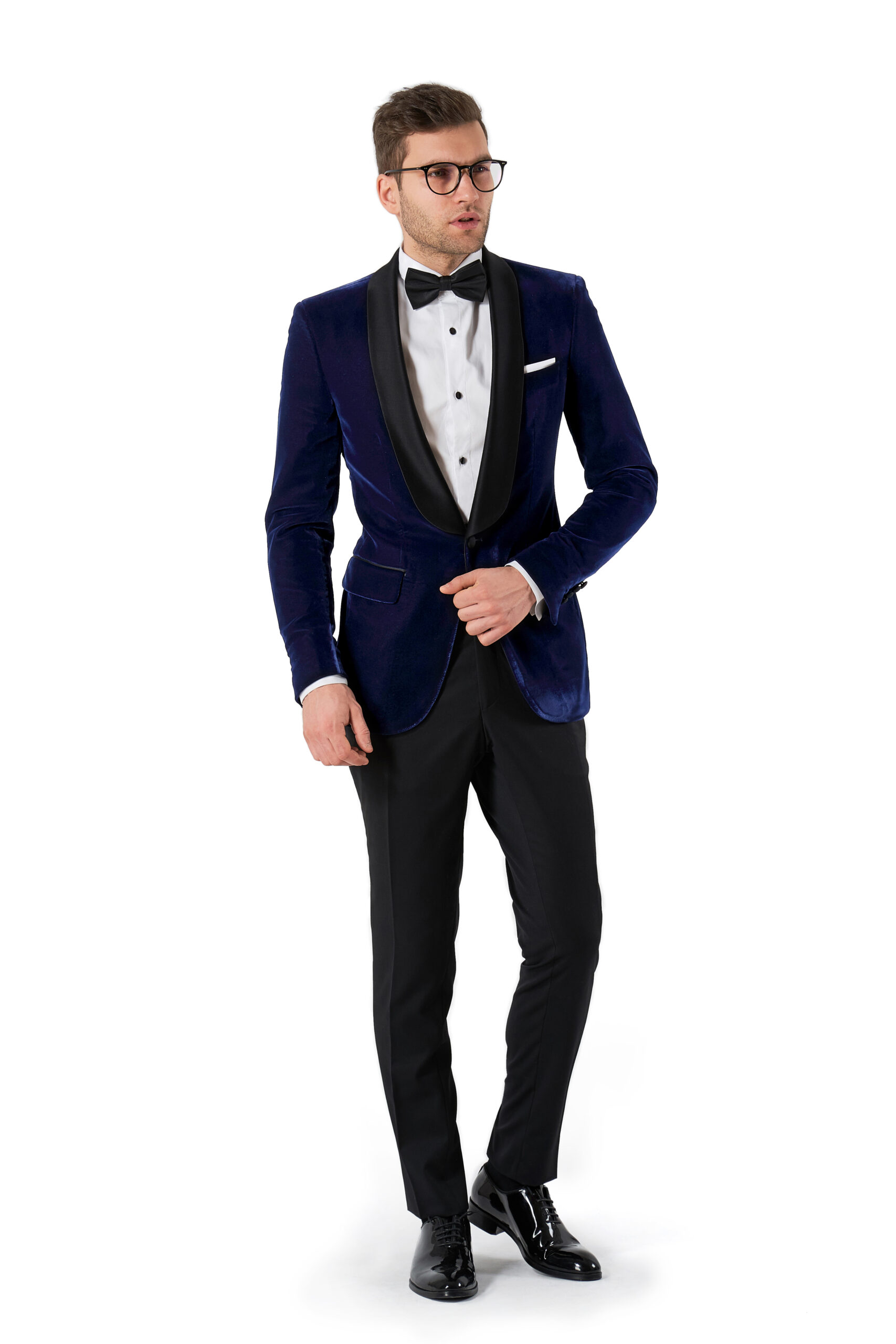 Costum de ceremonie catifea albastru „The Blue Velvet Affair”