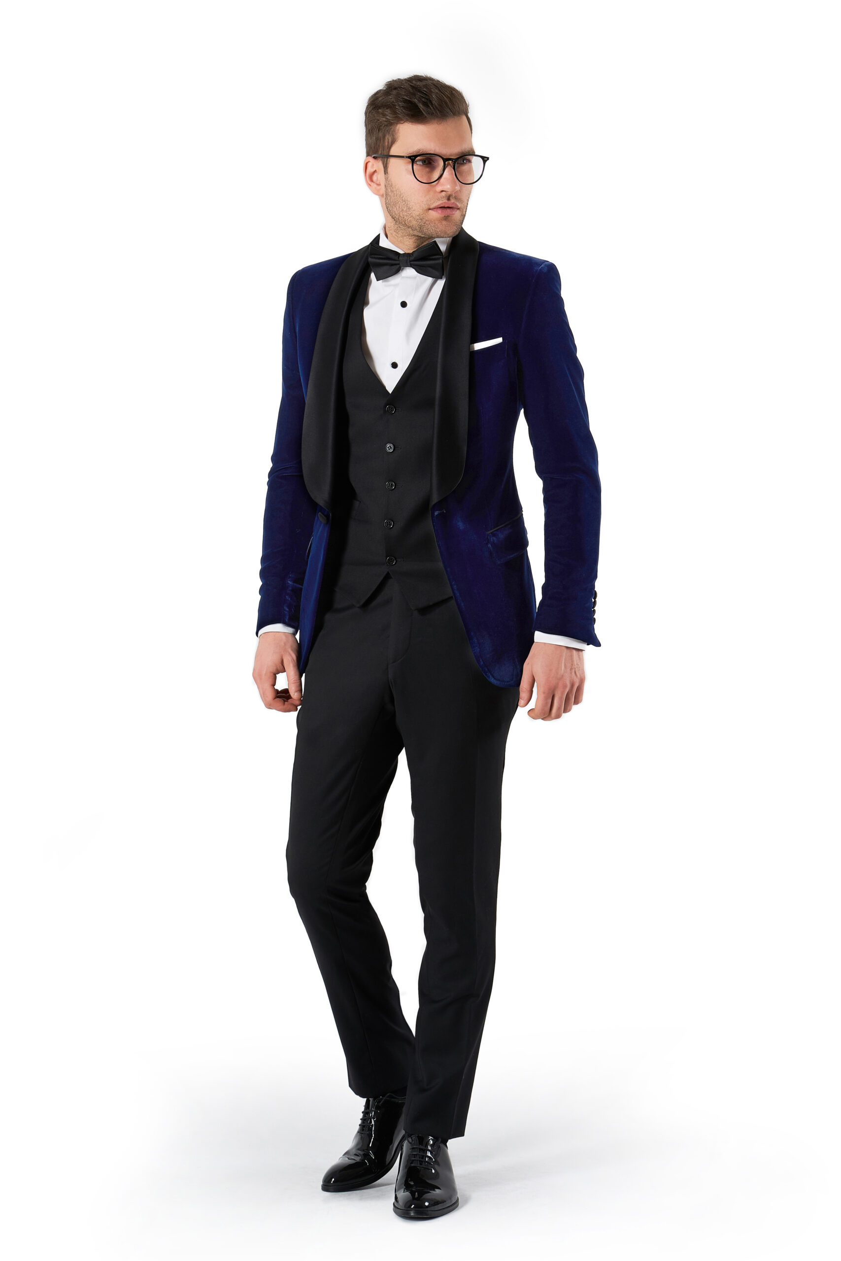 Costum Ceremonie Catifea Albastru Regal „The Sapphire Lounge”